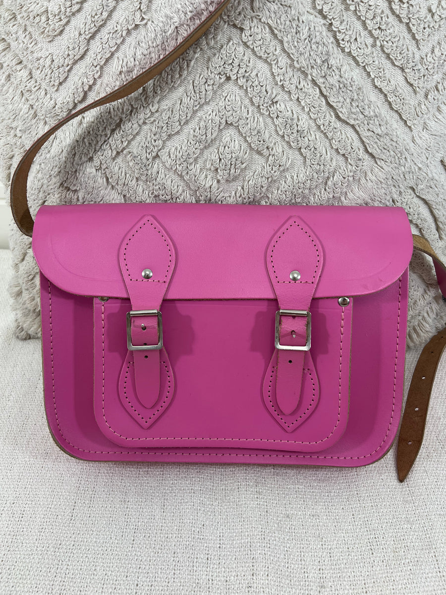 The Cambridge Satchel Company Neon, pink, factory Crossbody bag, saddle bag