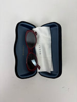Load image into Gallery viewer, Gucci Oval Interlocking G Sunglasses Burgundy Acetate

