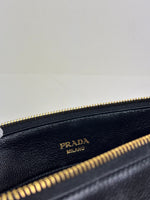 Load image into Gallery viewer, Prada Glacé Calf Leather Borsa A Mano Nero Black Satchel Bag
