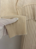 Load image into Gallery viewer, Varana Arani 100% Fine Himalayan Cashmere Turtleneck and Ribbed Maxi Dress in Cream - M
