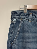 Load image into Gallery viewer, Citizens of Humanity Beverly high-rise wide leg mini blue jeans - 14 UK
