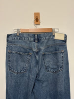Load image into Gallery viewer, Citizens of Humanity Beverly high-rise wide leg mini blue jeans - 14 UK
