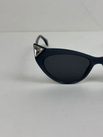 Load image into Gallery viewer, Fendi Iridia Crystal-Embellished Cat-Eye Acetate Sunglasses in Navy Blue
