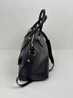 Load image into Gallery viewer, Prada Glacé Calf Leather Borsa A Mano Nero Black Satchel Bag
