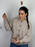 Load image into Gallery viewer, Tory Burch T Monogram AirPods Pro Case Hazel Jacquard
