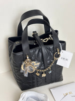 Load image into Gallery viewer, Dior Small Toujours Vertical Black Bag Cannage Calfskin
