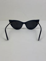 Load image into Gallery viewer, Fendi Iridia Crystal-Embellished Cat-Eye Acetate Sunglasses in Navy Blue
