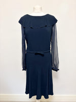 Load image into Gallery viewer, Valentino navy dress - M
