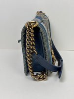 Load image into Gallery viewer, Chanel Medium Boy Bag Denim Patchwork Blue
