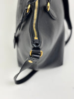 Load image into Gallery viewer, Prada Glacé Calf Leather Borsa A Mano Nero Black Satchel Bag
