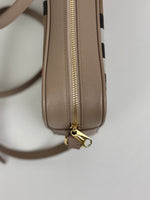 Load image into Gallery viewer, Burberry Check Camera Bag in Chestnut Beige Leather and Canvas
