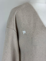 Load image into Gallery viewer, Pangaia Sand Recycled Cashmere Oversized Cardigan - L
