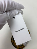 Load image into Gallery viewer, Yves Salomon Leather AirPods Case Olive Green with Lanyard
