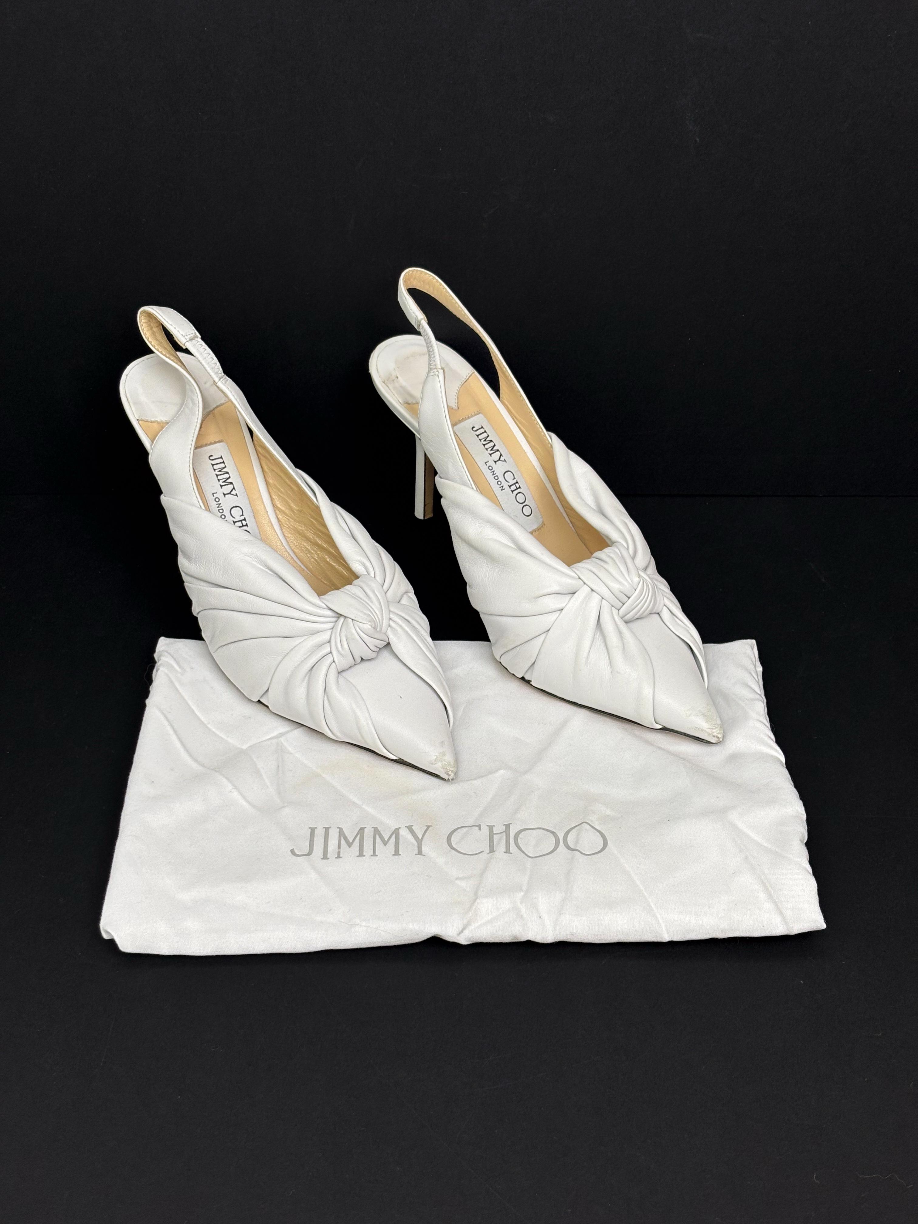 Jimmy Choo white scarpin - 34 EU