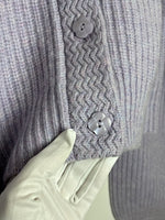 Load image into Gallery viewer, LoveShackFancy "Giana" Lavender Cropped Cardigan - M
