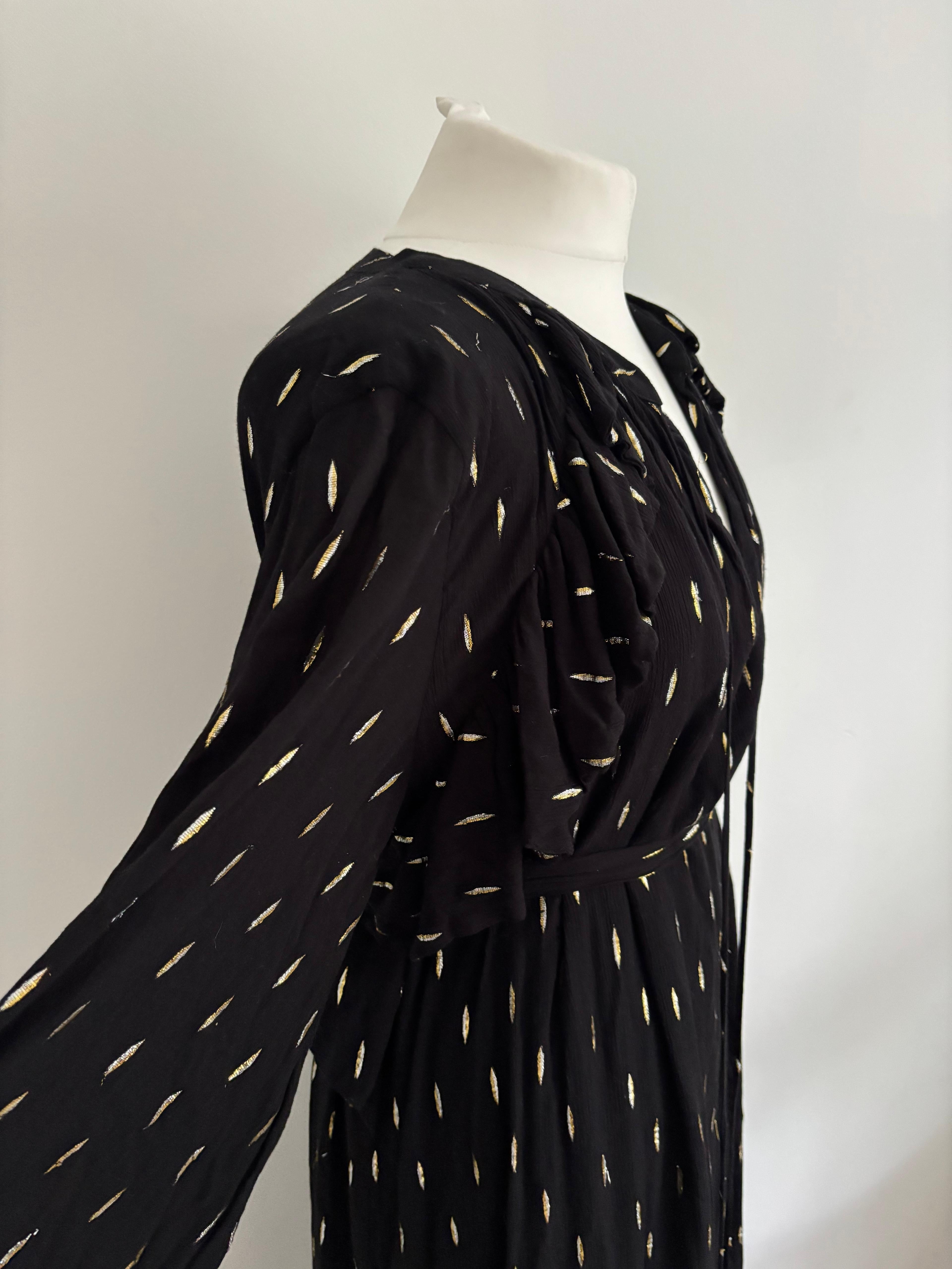 TIG black maxi dress - S