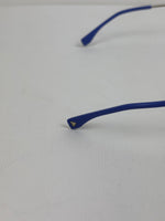 Load image into Gallery viewer, Fendi Eyeshine Round Metal Sunglasses with Blue Cat-Eye Frame Detail
