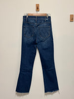 Load image into Gallery viewer, MOTHER The Hustler high-rise ankle fray blue jeans - 10 UK
