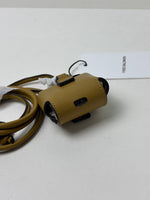 Load image into Gallery viewer, Yves Salomon Leather AirPods Case Olive Green with Lanyard
