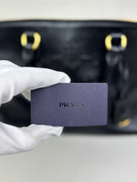 Load image into Gallery viewer, Prada Glacé Calf Leather Borsa A Mano Nero Black Satchel Bag
