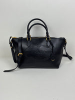 Load image into Gallery viewer, Prada Glacé Calf Leather Borsa A Mano Nero Black Satchel Bag
