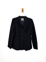 Load image into Gallery viewer, Weekend &amp; Beyond black Merino Wool Tailored Blazer - L
