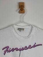 Load image into Gallery viewer, Fiorucci Marlin Pin-Up Graphic Crop T-Shirt White Cotton - S
