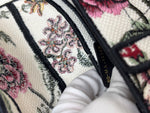 Load image into Gallery viewer, Dior Saddle Bag Multicolor Millefiori Embroidery Canvas Antique Gold Hardware
