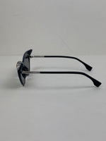 Load image into Gallery viewer, Fendi Iridia Crystal-Embellished Cat-Eye Acetate Sunglasses in Navy Blue
