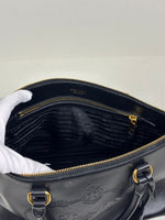 Load image into Gallery viewer, Prada Glacé Calf Leather Borsa A Mano Nero Black Satchel Bag
