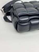 Load image into Gallery viewer, Bottega Veneta Padded Cassette Bag Intrecciato Lambskin Leather Black
