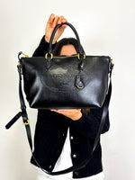 Load image into Gallery viewer, Prada Glacé Calf Leather Borsa A Mano Nero Black Satchel Bag
