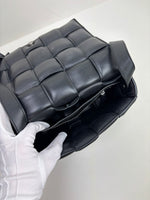 Load image into Gallery viewer, Bottega Veneta Padded Cassette Bag Intrecciato Lambskin Leather Black
