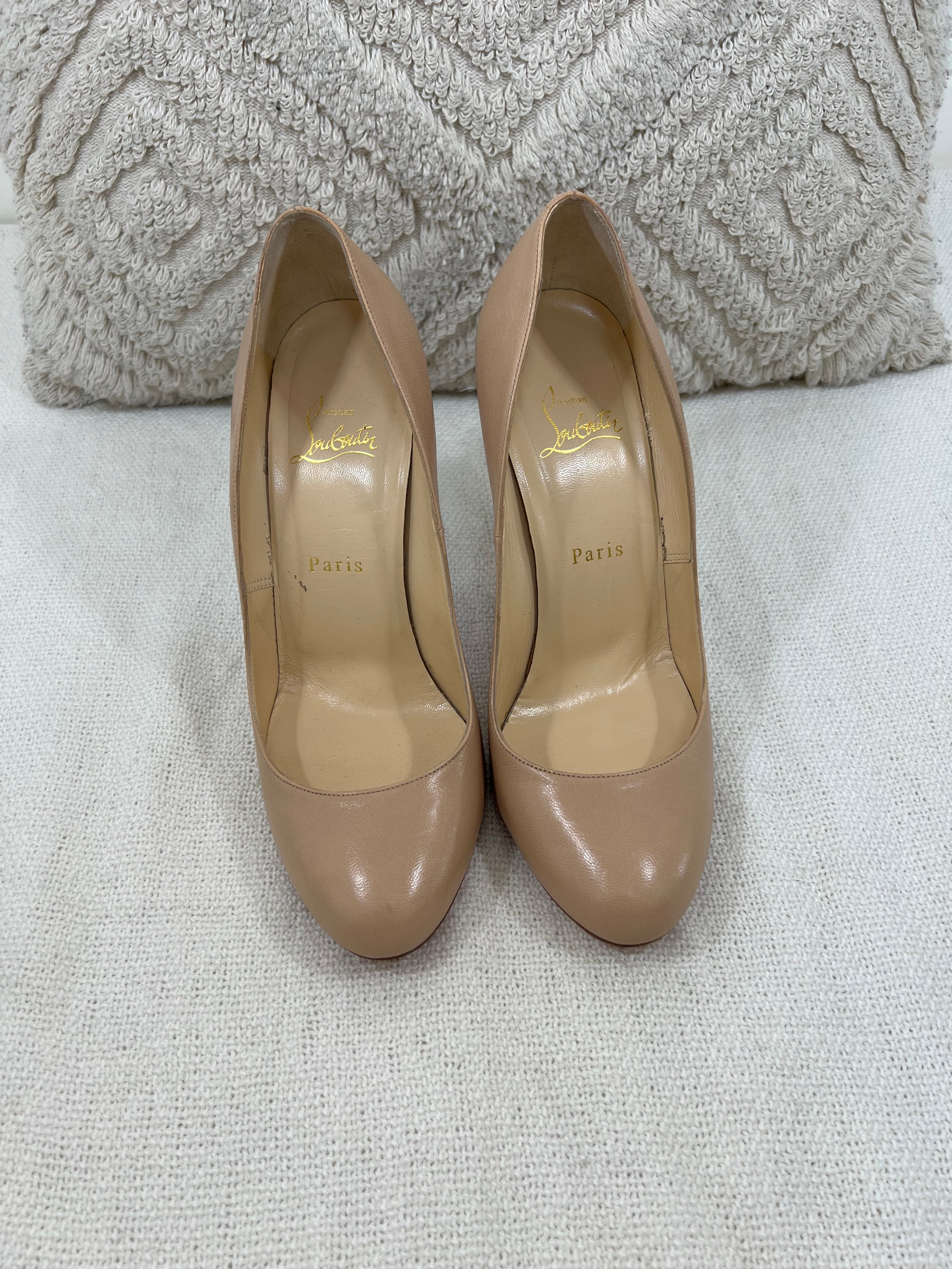 Christian Louboutin beige pumps - 6 UK