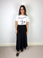 Load image into Gallery viewer, Fiorucci Marlin Pin-Up Graphic Crop T-Shirt White Cotton - S
