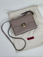 Load image into Gallery viewer, Valentino Garavani Rockstud Medium Crossbody Bag in Poudre Leather
