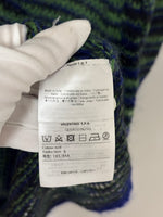 Load image into Gallery viewer, Missoni Mohair-Blend Striped Mock Neck Midi Dress in Navy and Forest Green - S
