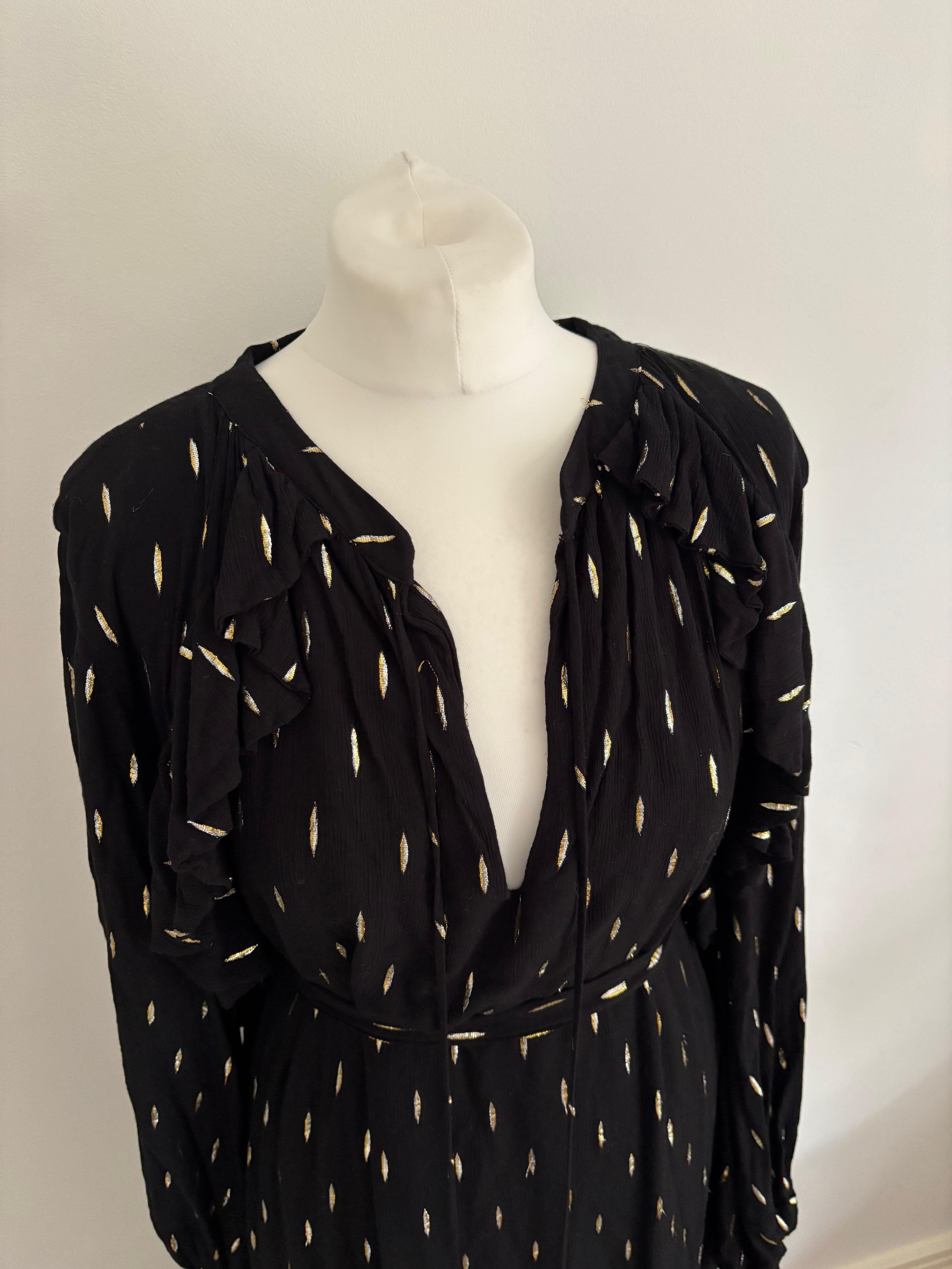 TIG black maxi dress - S