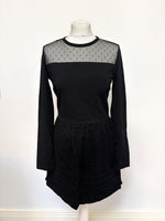 Load image into Gallery viewer, Red Valentino Black Long-Sleeve Dress - L
