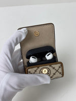 Load image into Gallery viewer, Tory Burch T Monogram AirPods Pro Case Hazel Jacquard
