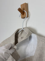 Load image into Gallery viewer, Reformation oatmeal Linen Blazer - L
