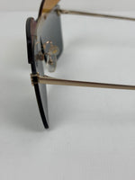 Load image into Gallery viewer, Fendi Fantastic Metal Shield Sunglasses with Multicolored Asymmetric Lens Overlays
