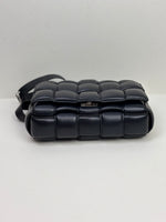 Load image into Gallery viewer, Bottega Veneta Padded Cassette Bag Intrecciato Lambskin Leather Black
