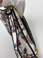 Load image into Gallery viewer, Dior Saddle Bag Multicolor Millefiori Embroidery Canvas Antique Gold Hardware
