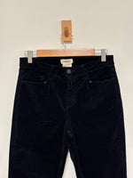 Load image into Gallery viewer, L’AGENCE Margot high-rise black velvet straight-leg trousers - 10 UK
