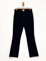 Load image into Gallery viewer, L’AGENCE Margot high-rise black velvet straight-leg trousers - 10 UK
