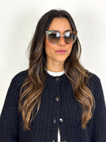 Load image into Gallery viewer, Fendi Hypnoshine Cat-Eye Acetate &amp; Metal Sunglasses in Tortoiseshell/Multicolor
