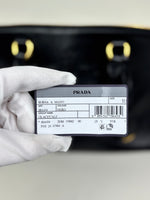 Load image into Gallery viewer, Prada Glacé Calf Leather Borsa A Mano Nero Black Satchel Bag

