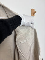 Load image into Gallery viewer, Reformation oatmeal Linen Blazer - L

