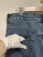 Load image into Gallery viewer, Citizens of Humanity Beverly high-rise wide leg mini blue jeans - 14 UK
